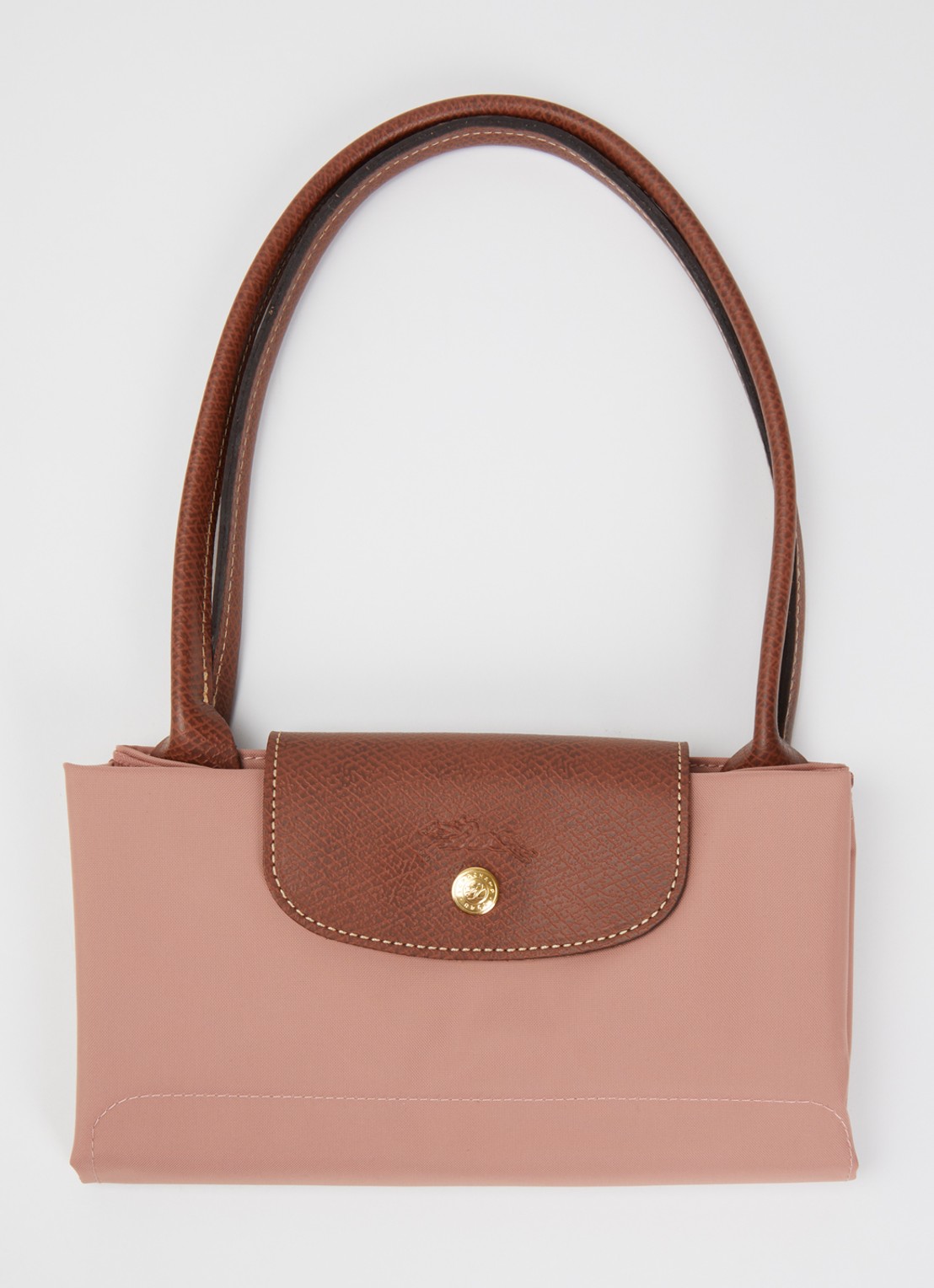 Longchamp Le Pliage Original schoudertas M met leren details - detail 6 oudroze