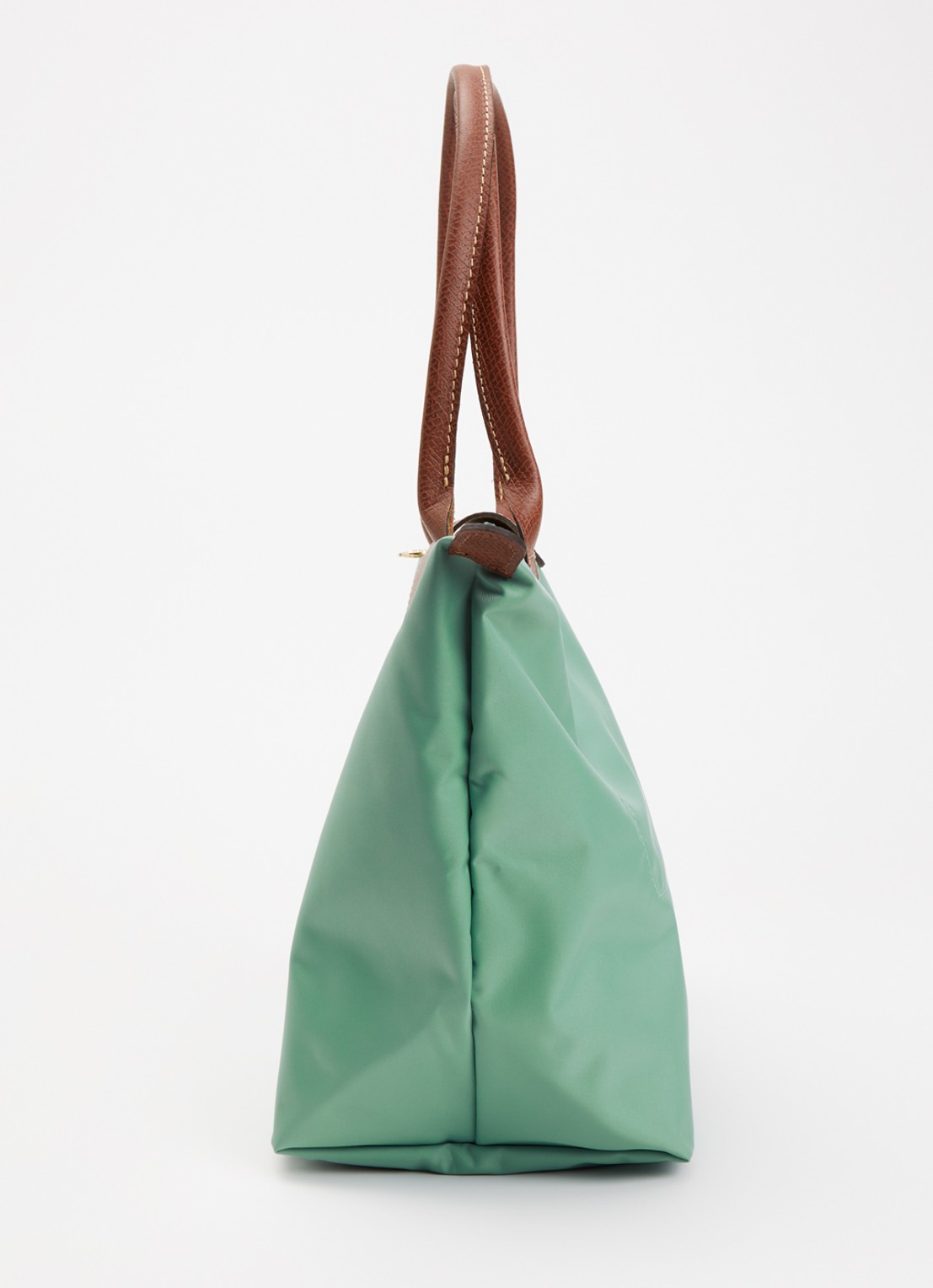 Longchamp Le Pliage Original schoudertas M met leren details - detail 5 zeegroen