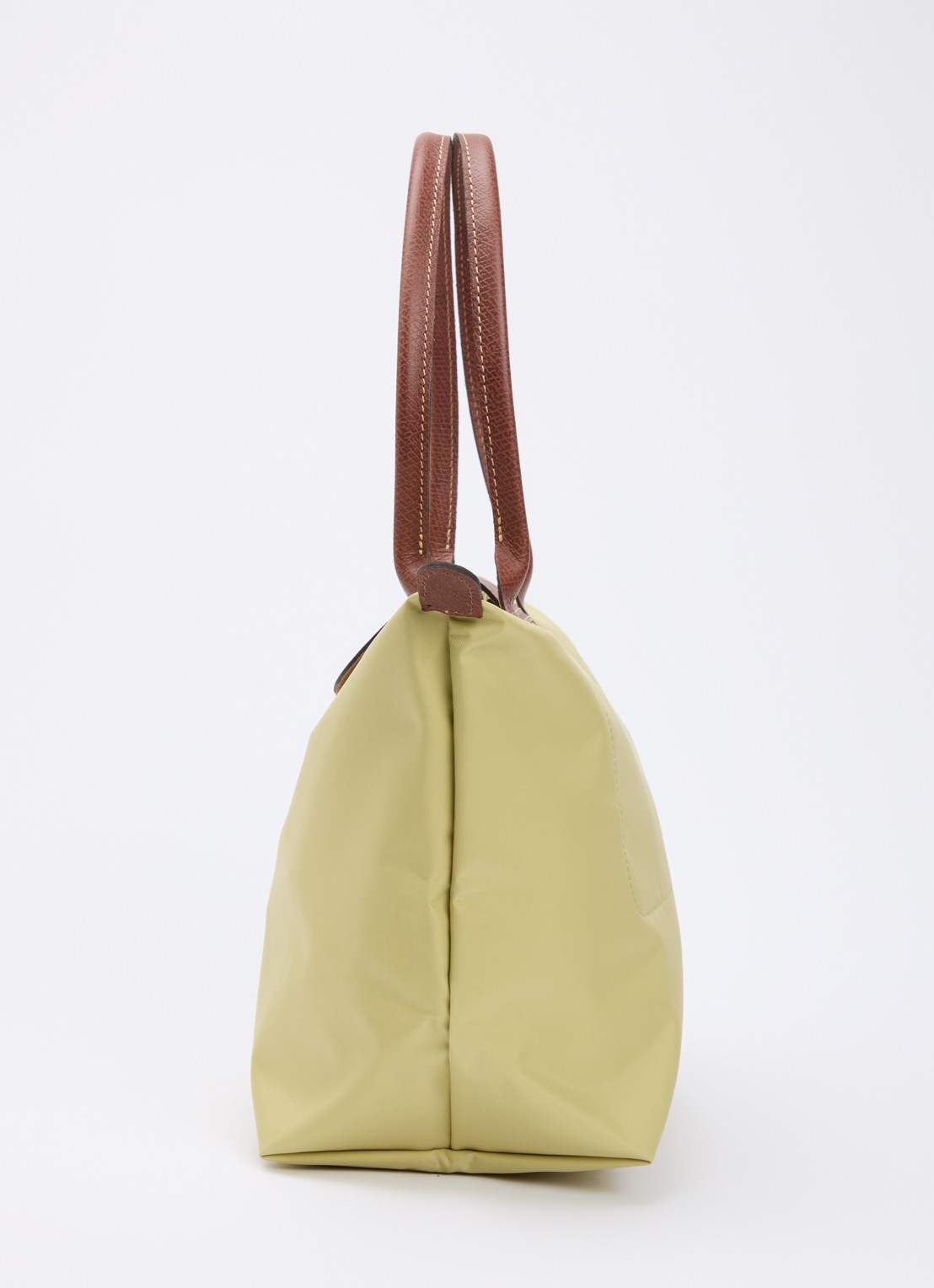 Longchamp Le Pliage Original schoudertas M met leren details - detail 3 mosgroen