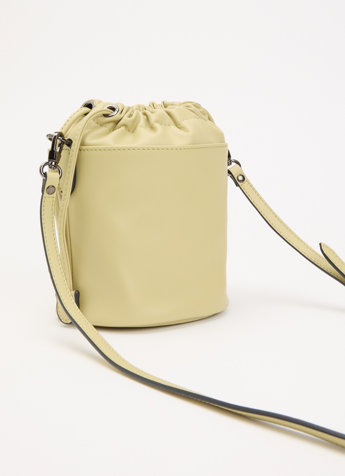 Longchamp Le Pliage Xtra crossbodytas van leer - achterkant 6 groen