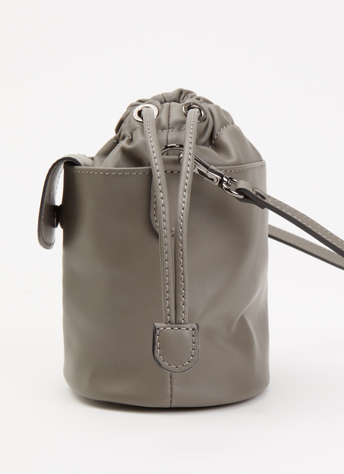 Longchamp Le Pliage Xtra crossbodytas XS van leer - detail 3 taupe