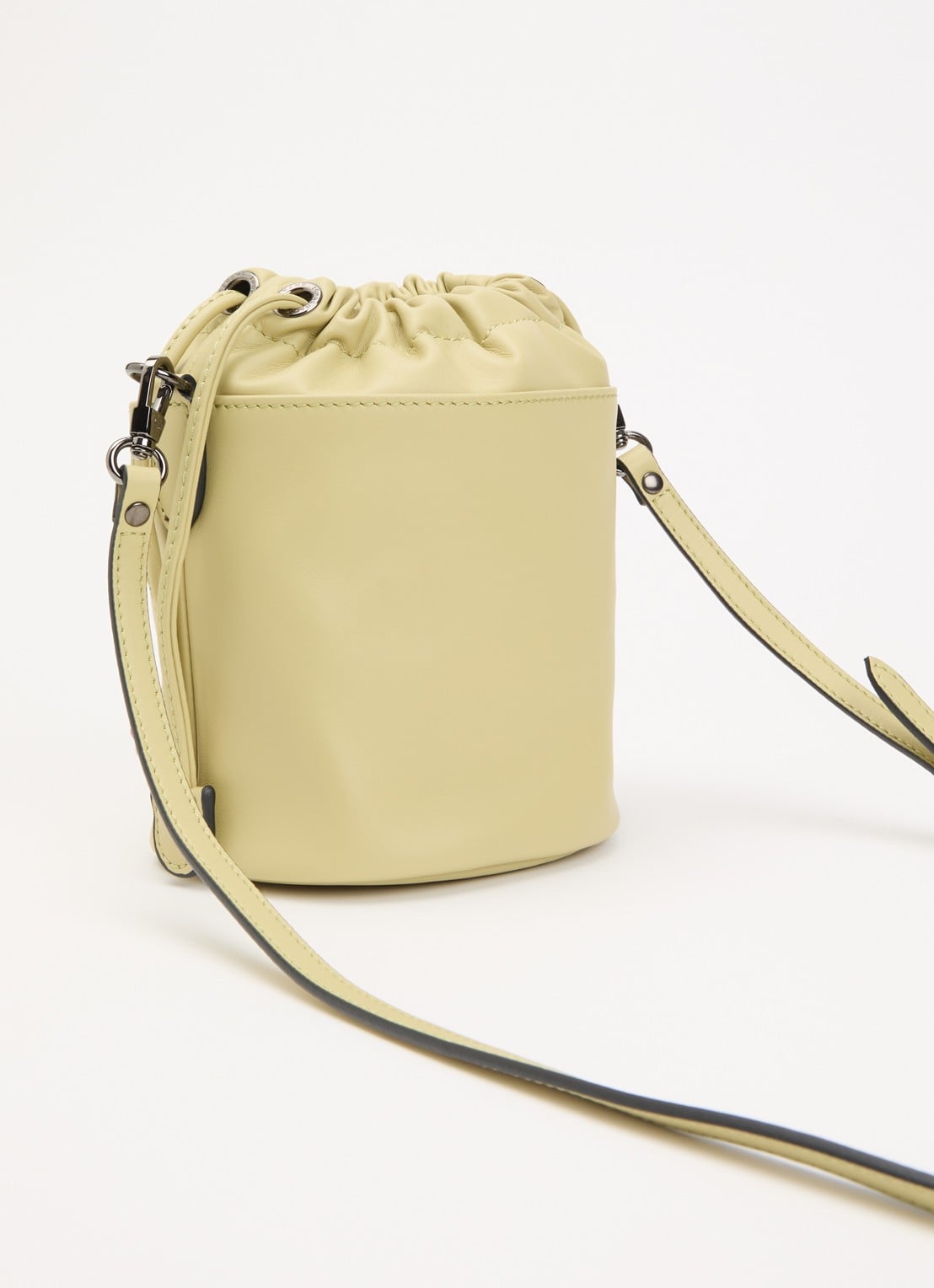 Longchamp Le Pliage Xtra crossbodytas XS van leer - achterkant 4 groen