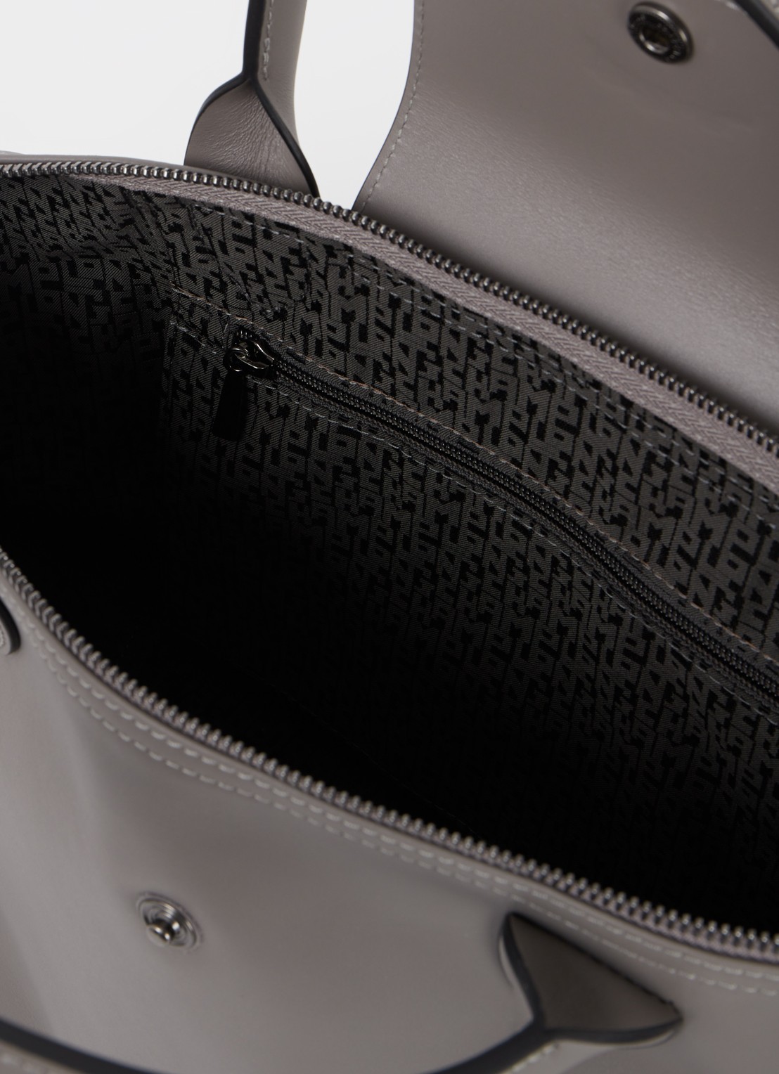 Longchamp Le Pliage Xtra handtas S van leer - detail 4 grijs