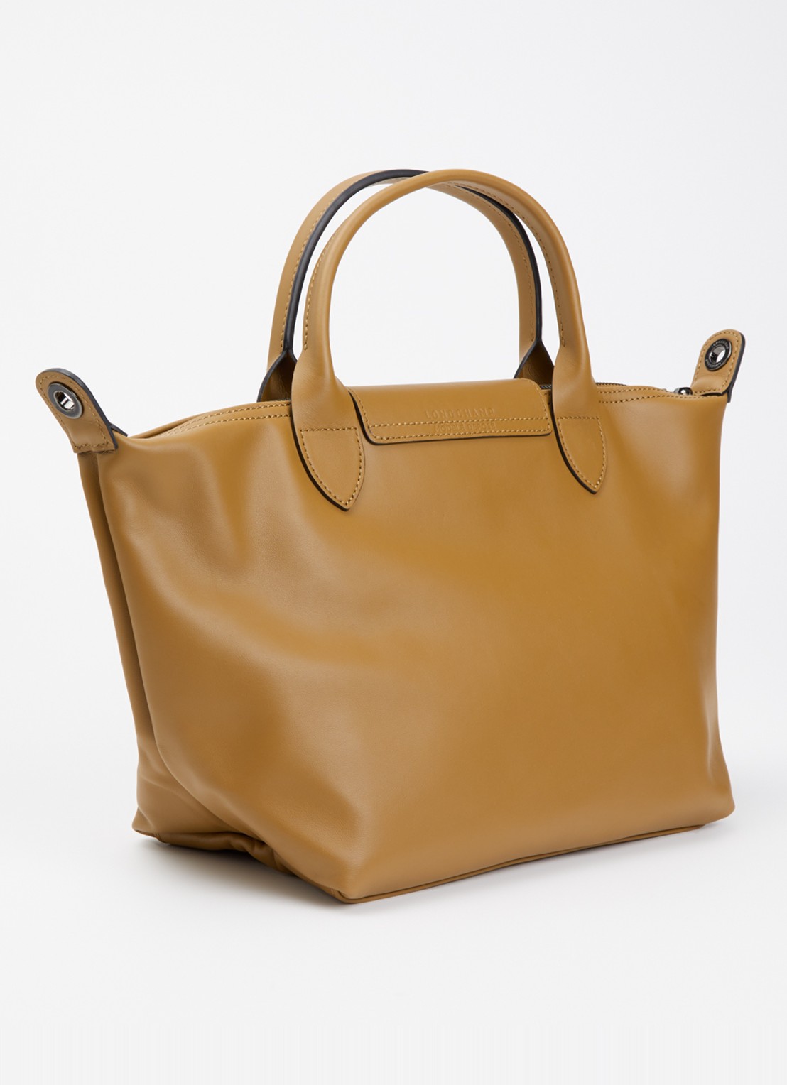 Longchamp Le Pliage Xtra handtas S van leer - achterkant cognac