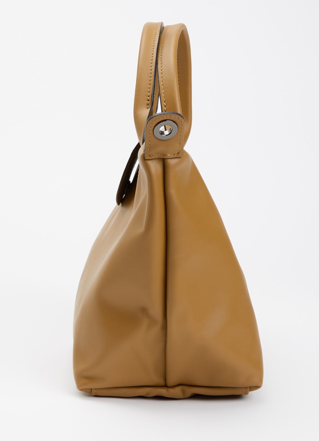 Longchamp Le Pliage Xtra handtas S van leer - detail 6 cognac
