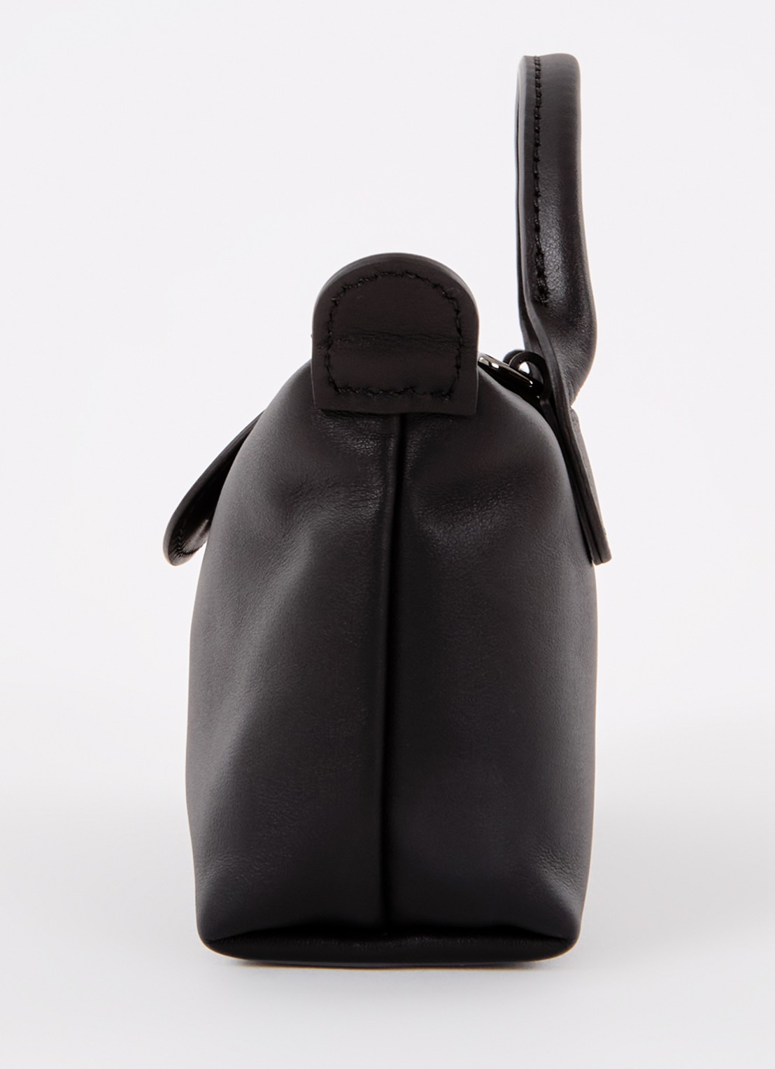 Longchamp Le Pliage Xtra handtas XS van leer met afneembare schouderriem - detail 5 zwart