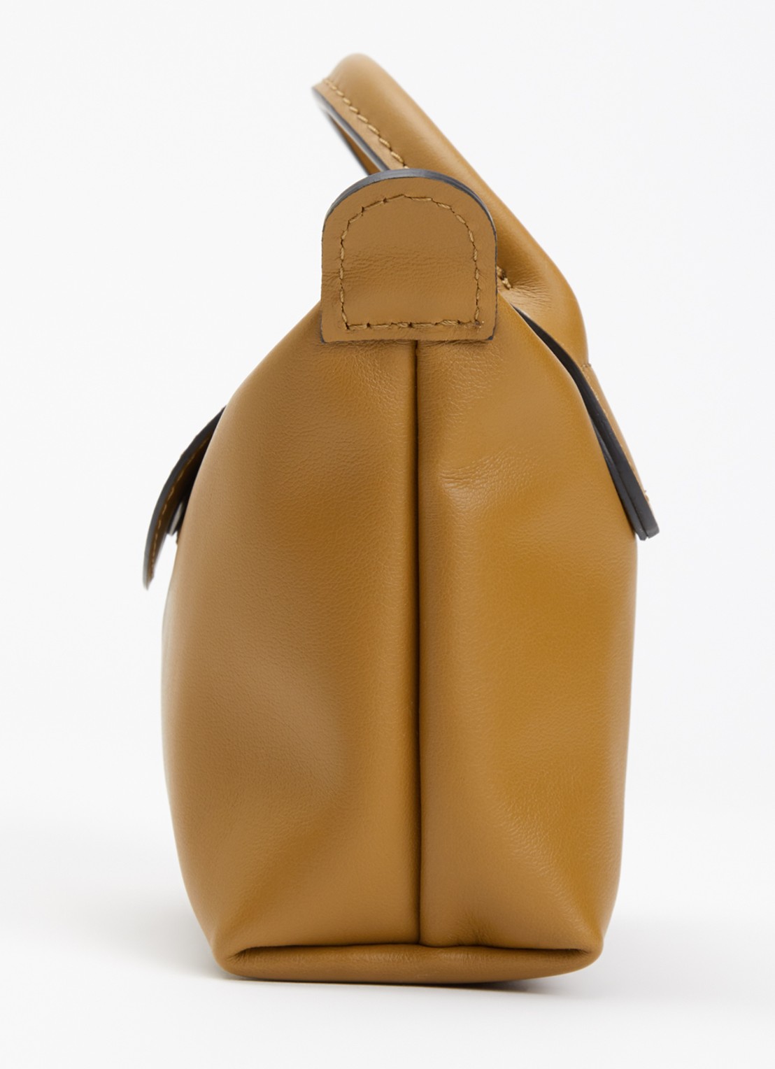 Longchamp Le Pliage Xtra handtas XS van leer met afneembare schouderriem - detail 3 cognac