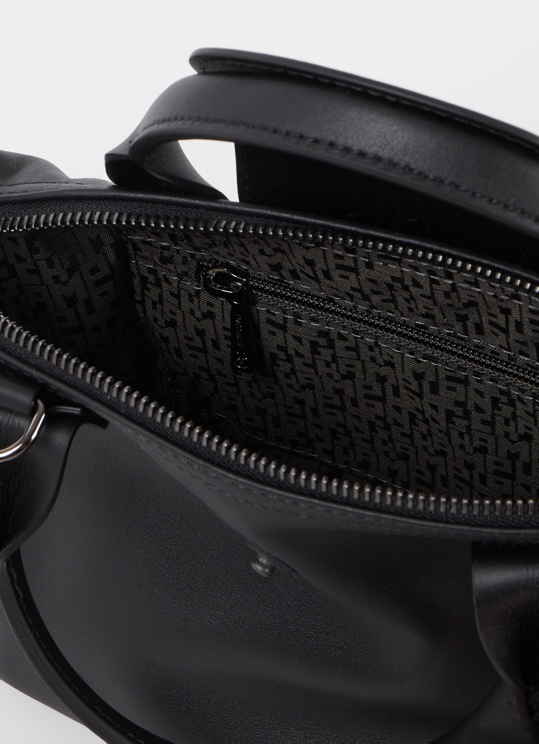 Longchamp Le Pliage Xtra handtas XS van leer - detail zwart