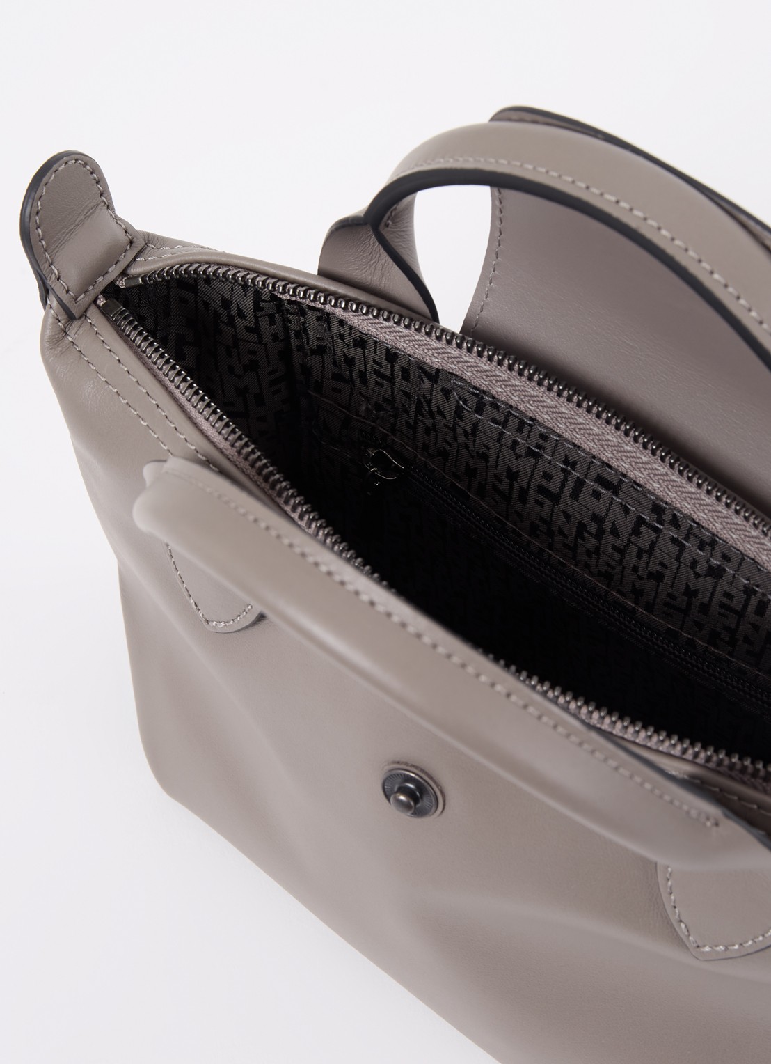 Longchamp Le Pliage Xtra handtas XS van leer - detail 5 lichtbruin