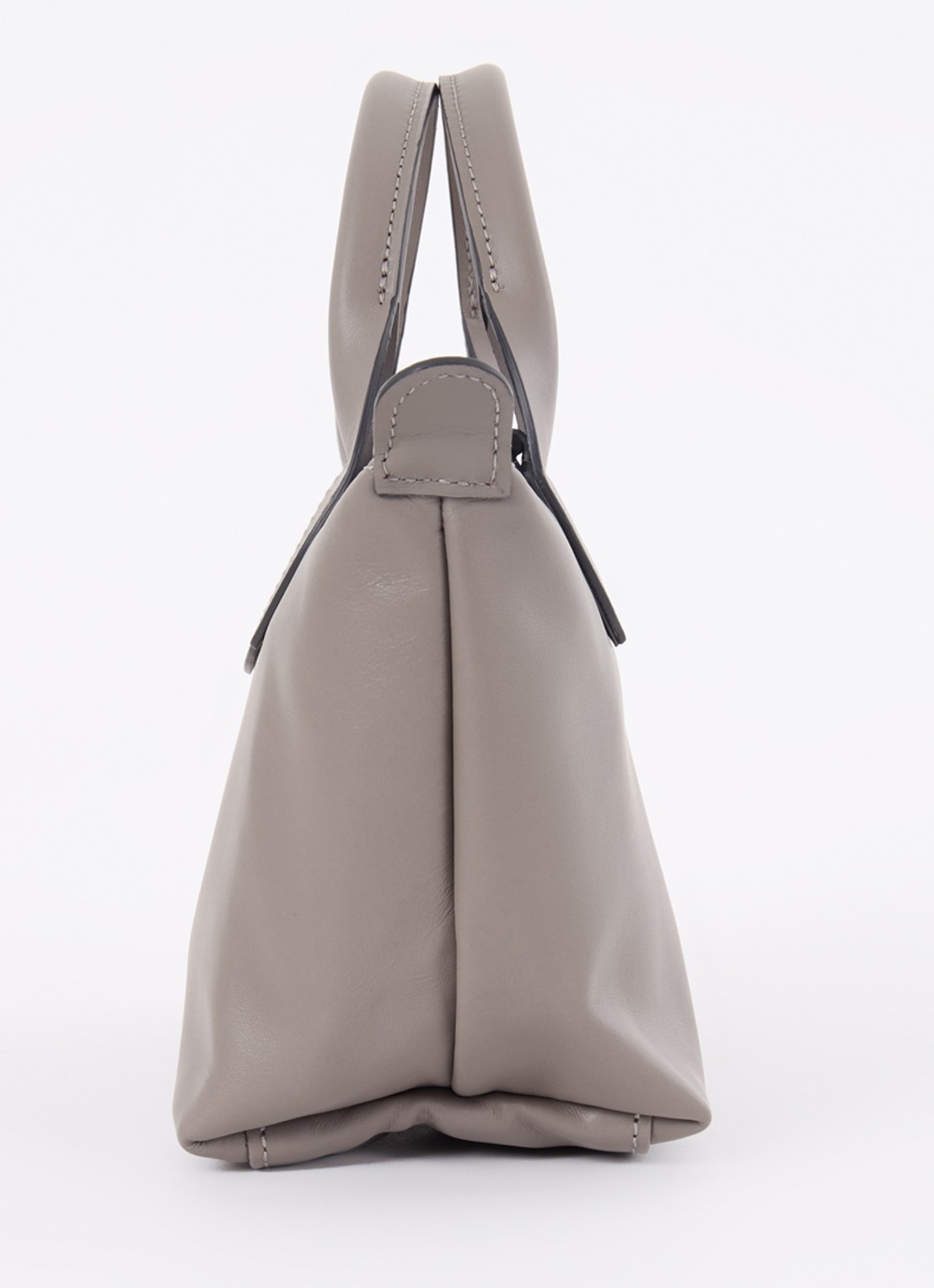 Longchamp Le Pliage Xtra handtas XS van leer - detail 6 lichtbruin