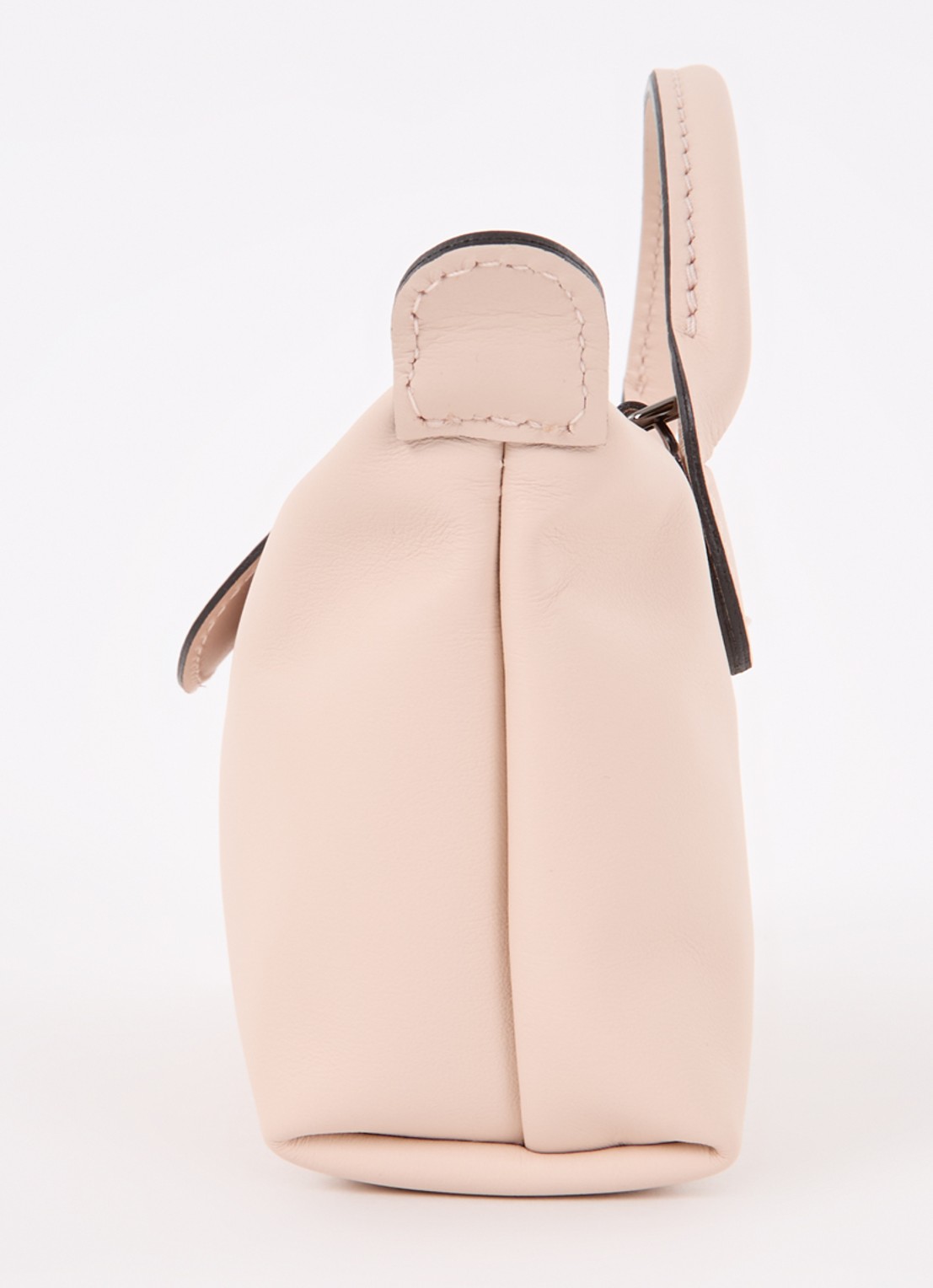 Longchamp Le Pliage Xtra handtas XS van leer - detail 6 lichtroze