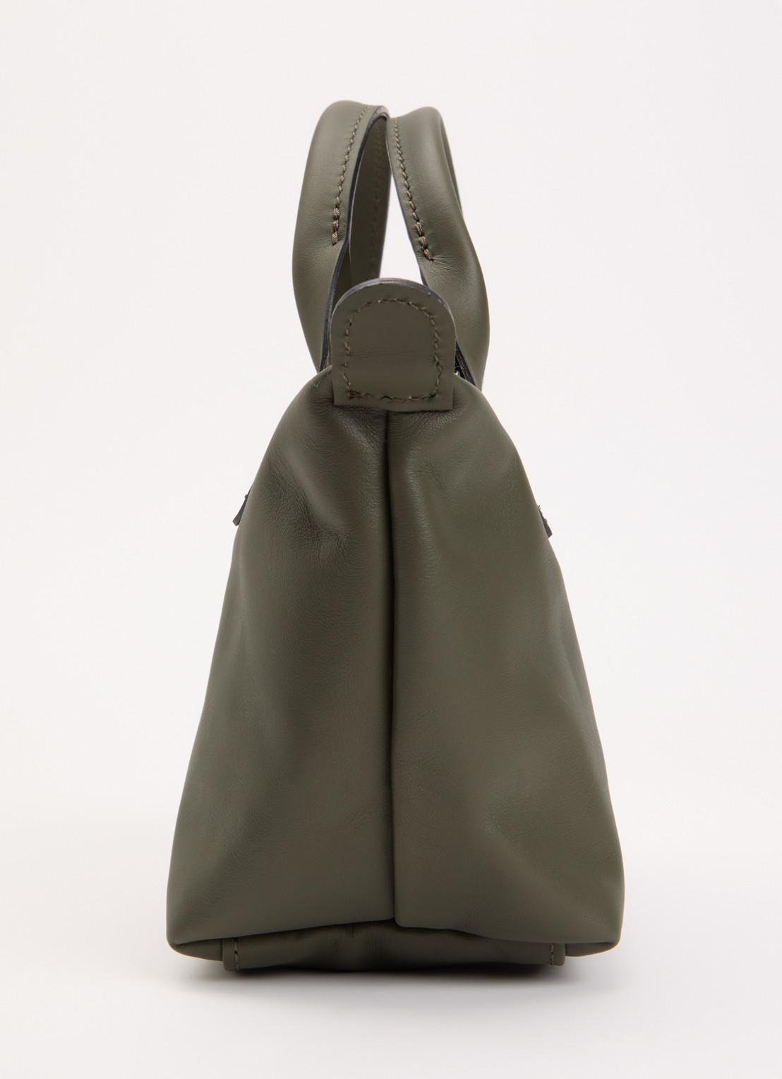 Longchamp Le Pliage Xtra handtas XS van leer - detail 6 legergroen