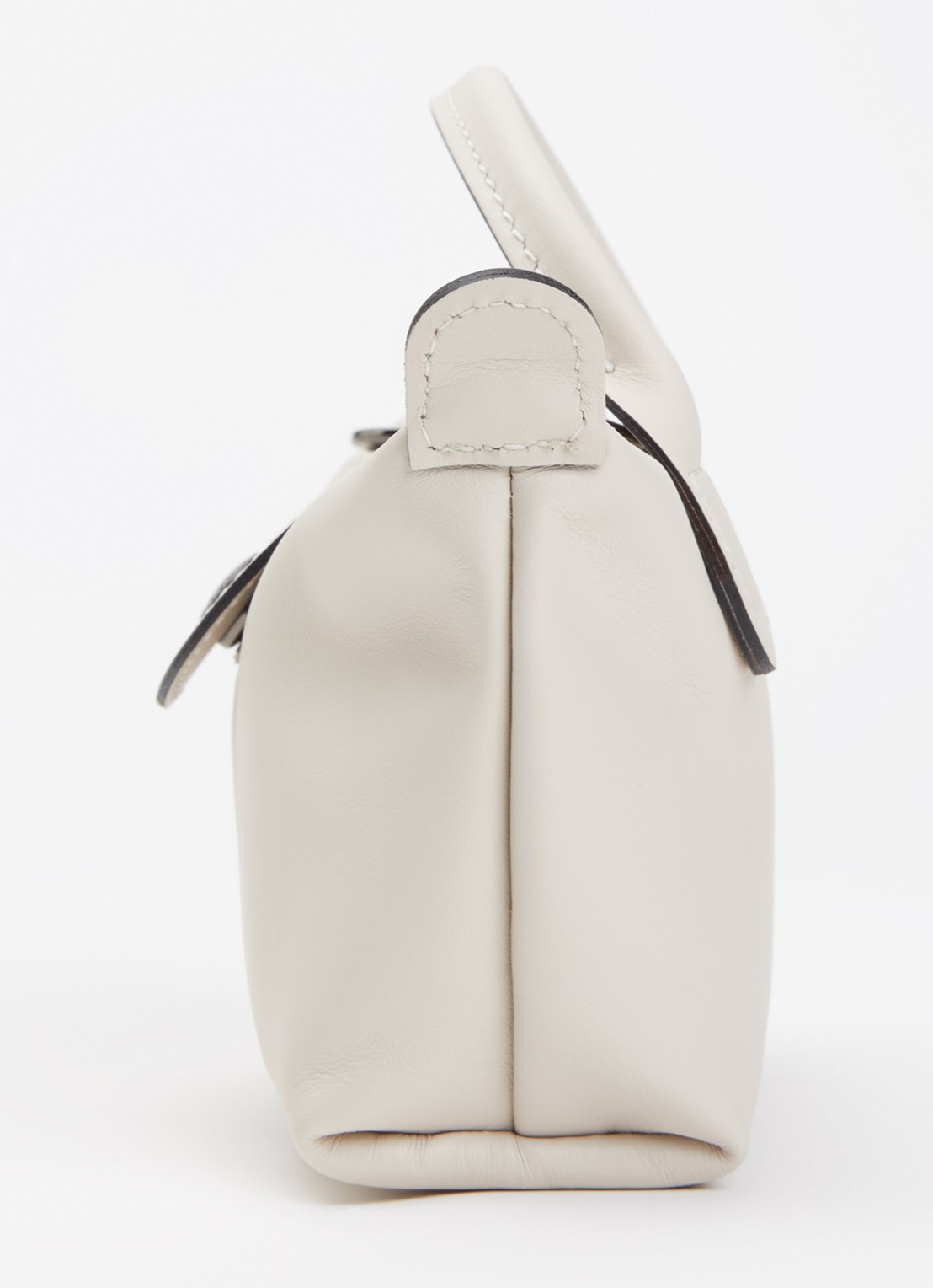 Longchamp Le Pliage Xtra handtas XS van leer - detail 6 creme