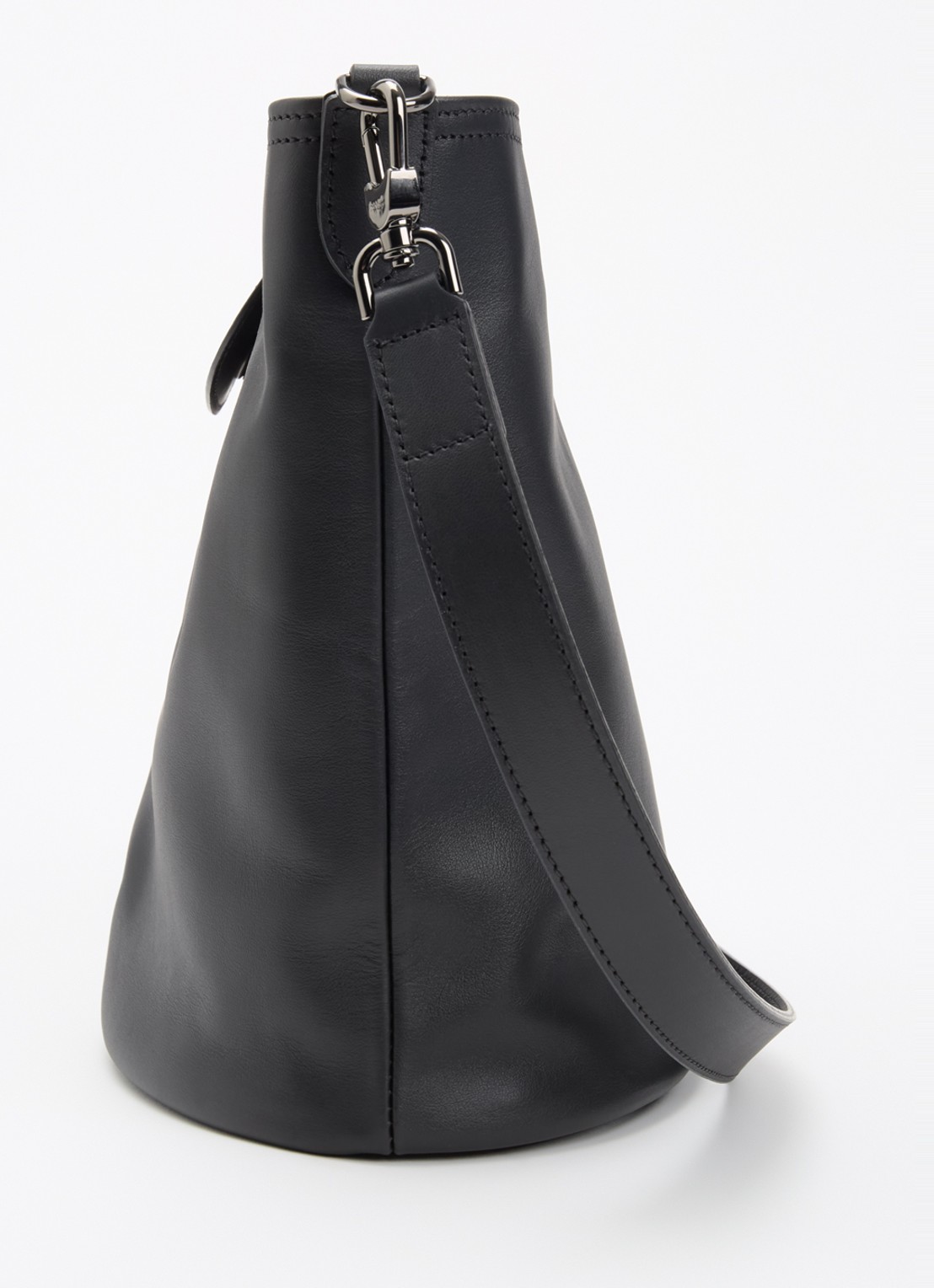 Longchamp Le Pliage Xtra schoudertas M van leer - detail 2 zwart
