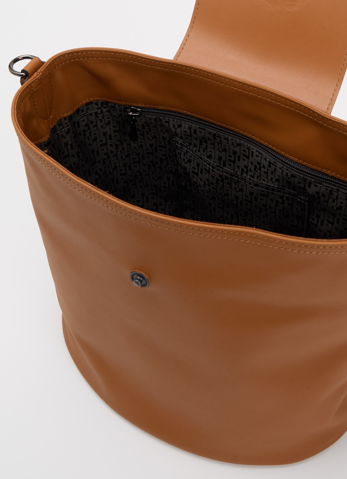 Longchamp Le Pliage Xtra schoudertas M van leer - detail 4 cognac