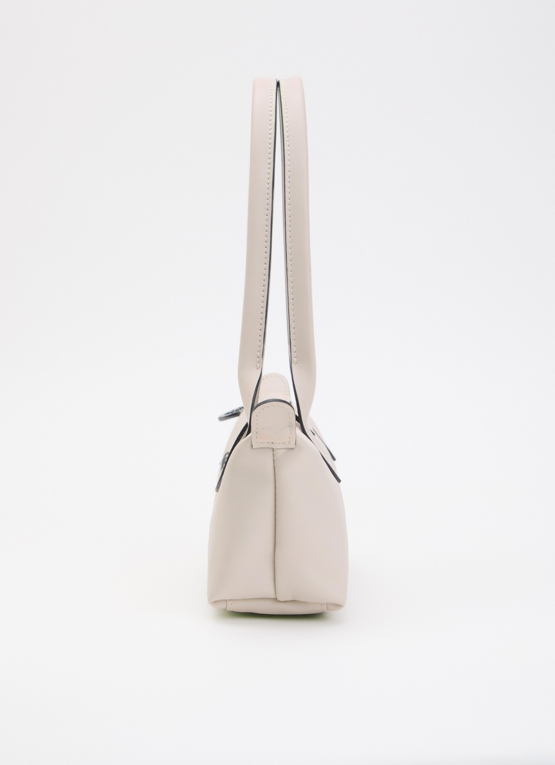 Longchamp Le Pliage Xtra schoudertas M van leer - detail 4 creme