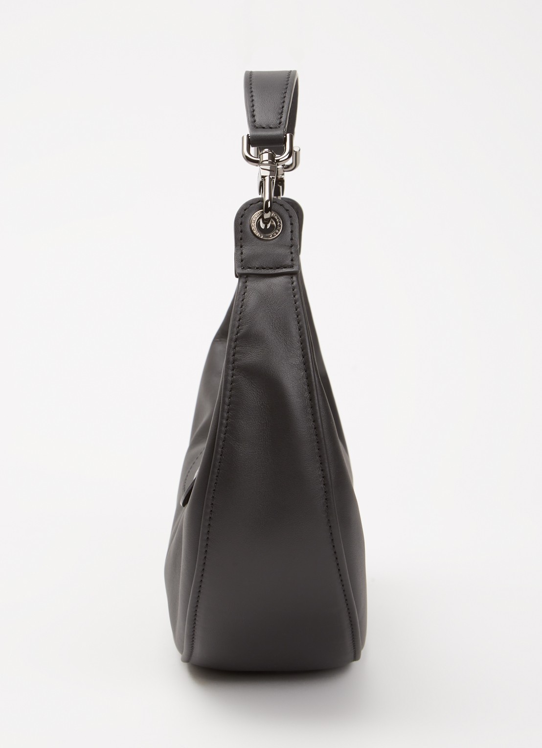 Longchamp Le Pliage Xtra schoudertas S van leer - detail 5 zwart