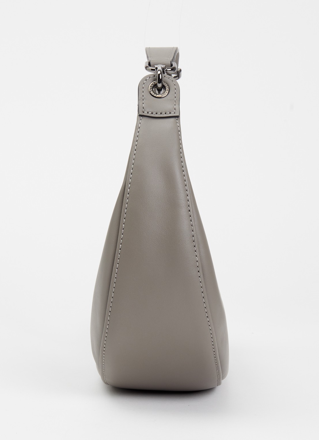 Longchamp Le Pliage Xtra schoudertas S van leer - detail 2 grijs