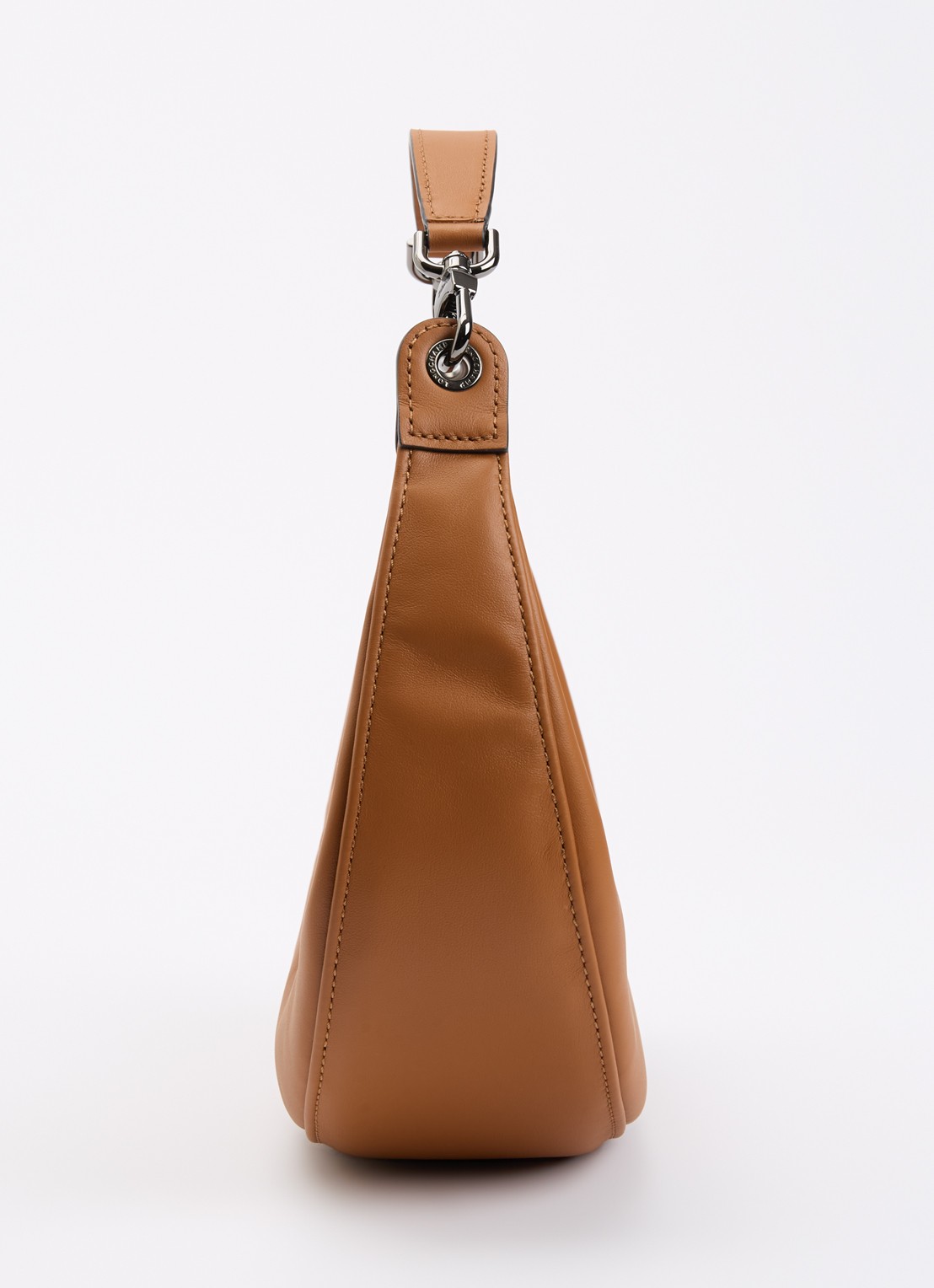 Longchamp Le Pliage Xtra schoudertas S van leer - detail 3 roestbruin