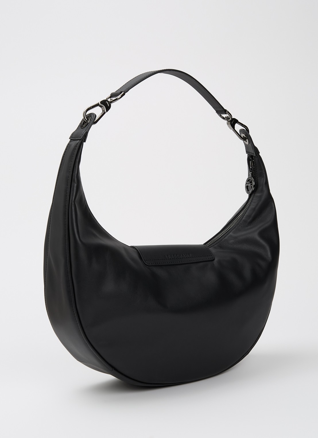 Longchamp Le Pliage Xtra schoudertas van leer - achterkant 3 zwart