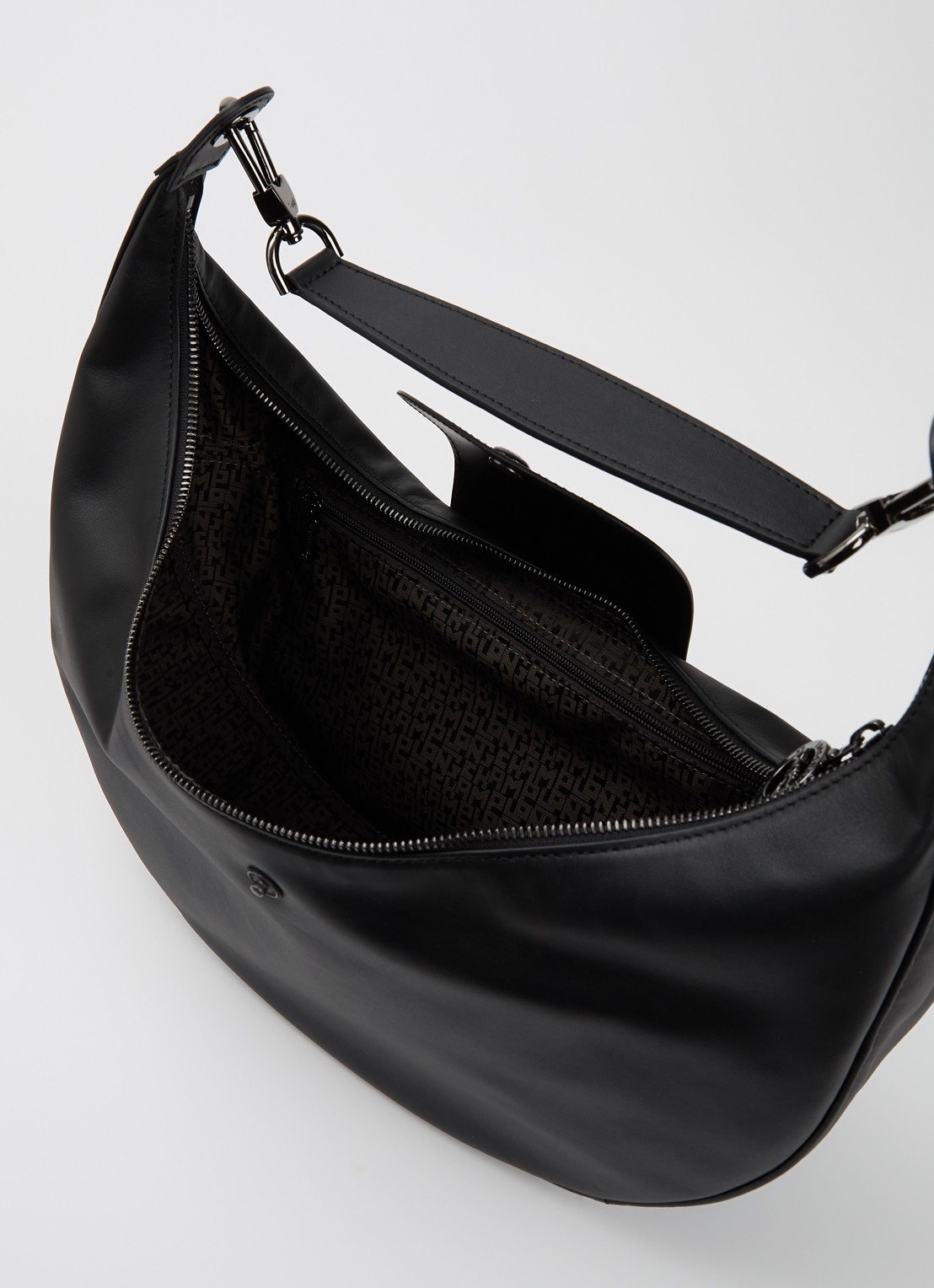 Longchamp Le Pliage Xtra schoudertas van leer - detail 4 zwart