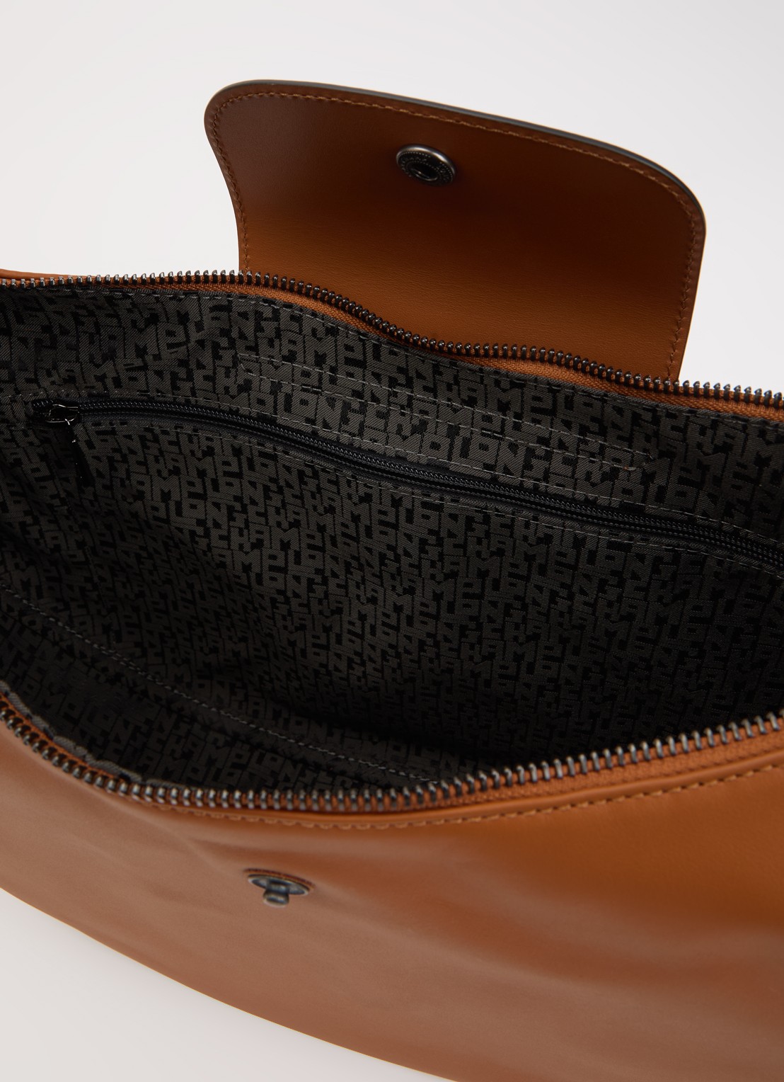 Longchamp Le Pliage Xtra schoudertas van leer - detail 3 cognac
