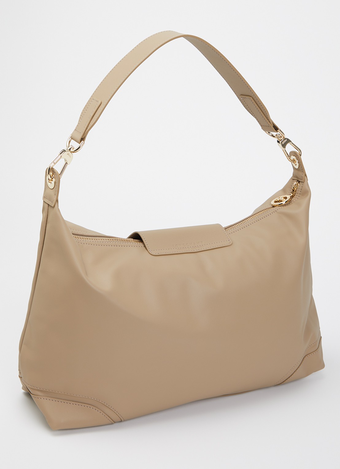 Longchamp Le Pliage Xtra schoudertas van leer - achterkant 5 beige