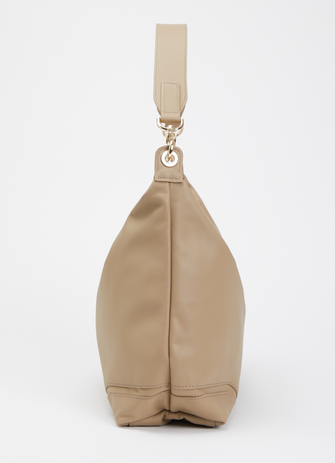 Longchamp Le Pliage Xtra schoudertas van leer - detail 2 beige