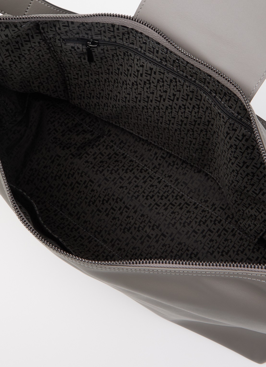 Longchamp Le Pliage Xtra schoudertas XL van leer - detail 3 grijs