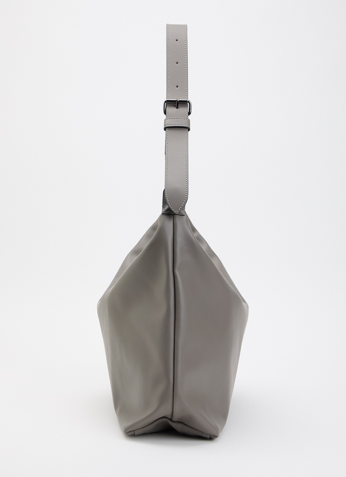 Longchamp Le Pliage Xtra schoudertas XL van leer - detail 4 grijs