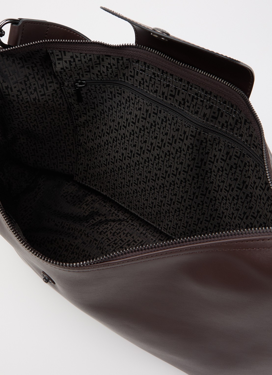 Longchamp Le Pliage Xtra schoudertas XL van leer - detail 4 donkerbruin
