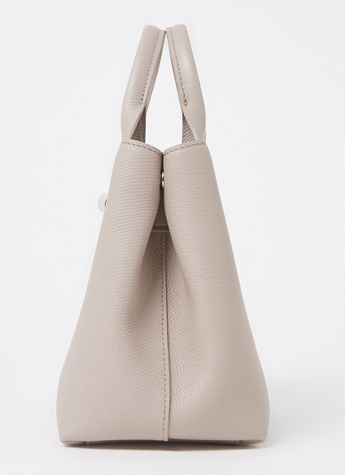 Longchamp Le Roseau S handtas van leer met afneembare schouderriem - detail 3 beige