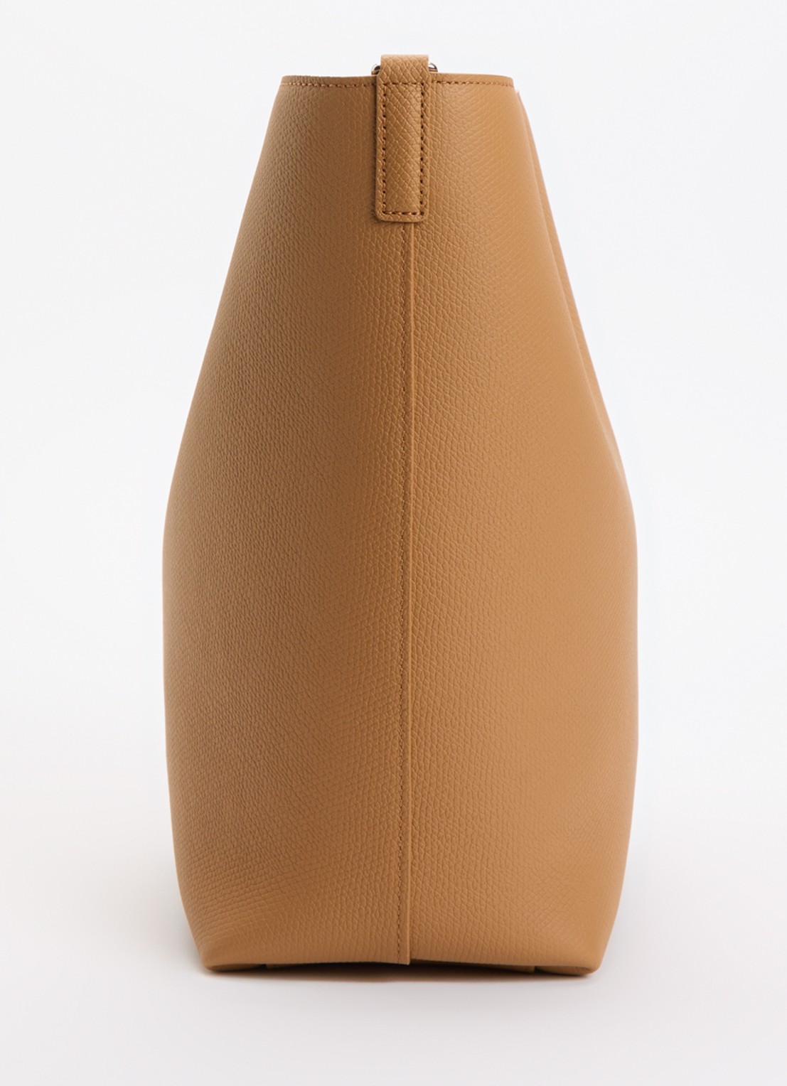 Longchamp Le Roseau schoudertas M van leer - detail 2 bruin