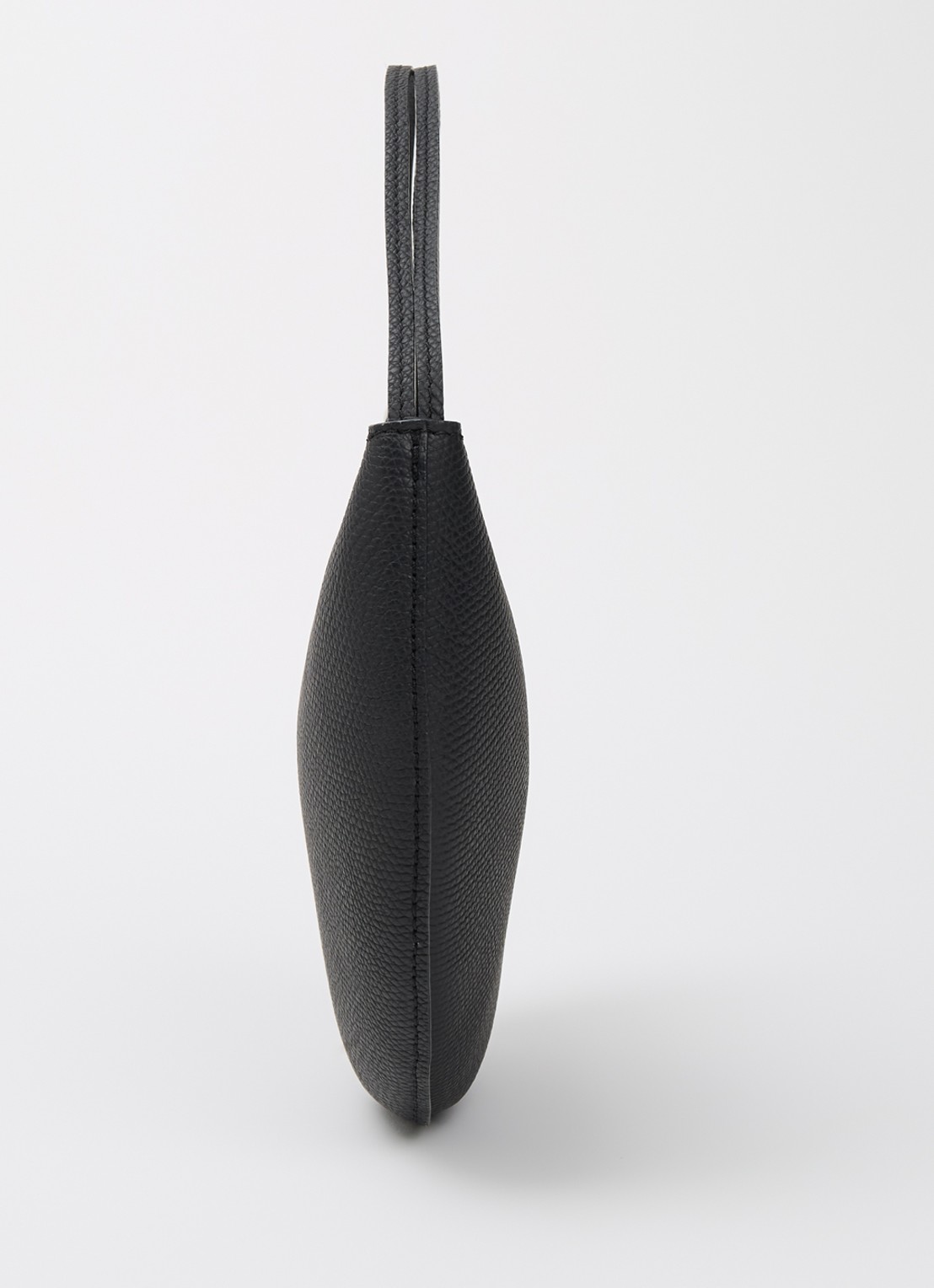 Longchamp Le Roseau schoudertas M van leer - detail 3 zwart