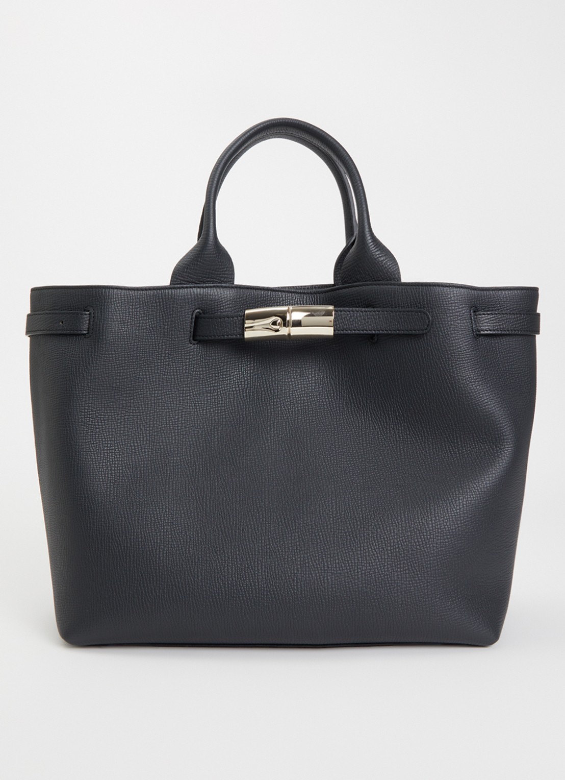 Longchamp Le Smart shopper L van leer - voorkant 5 zwart