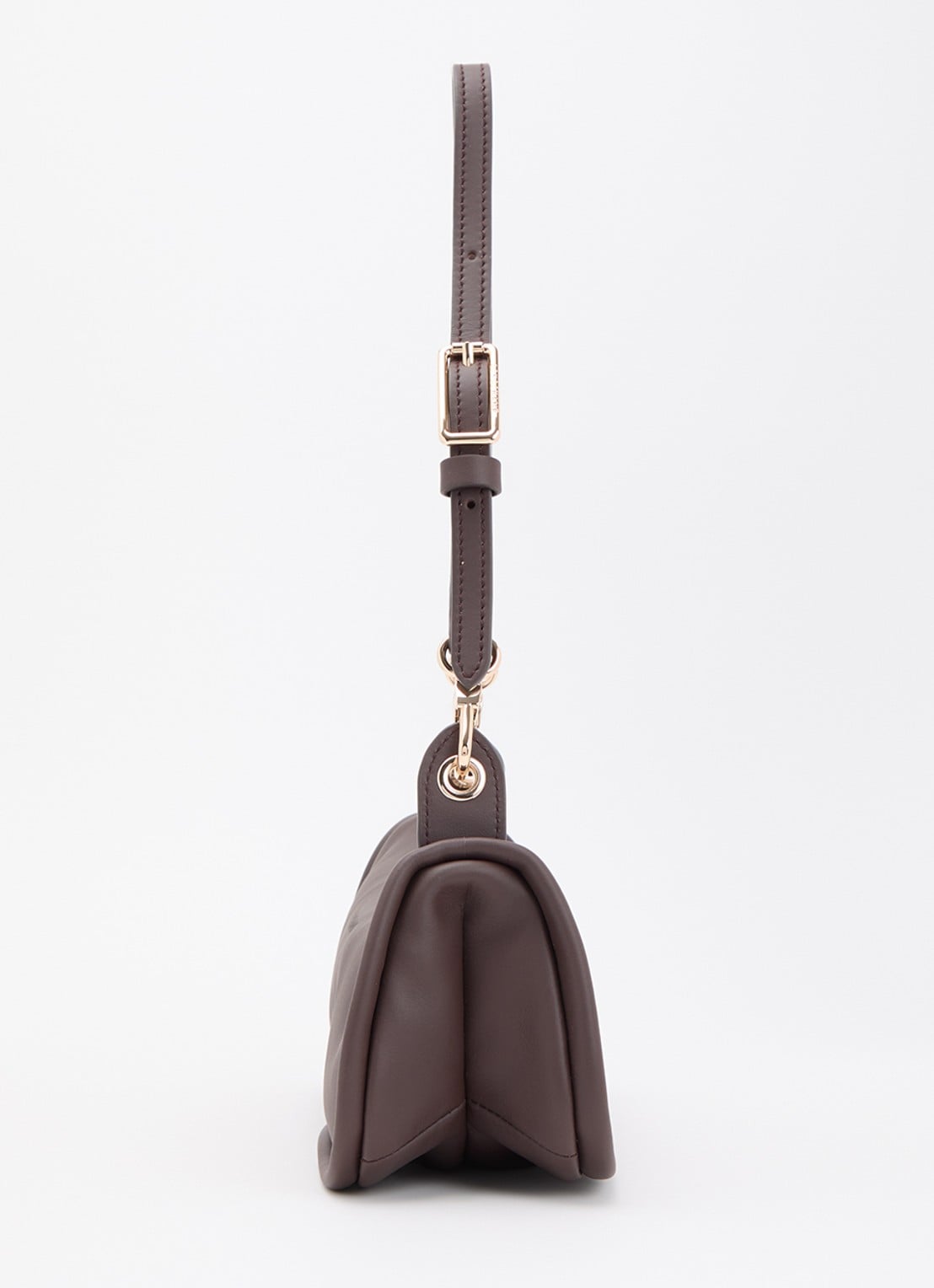 Longchamp Looong schoudertas M van leer - detail 4 donkerbruin