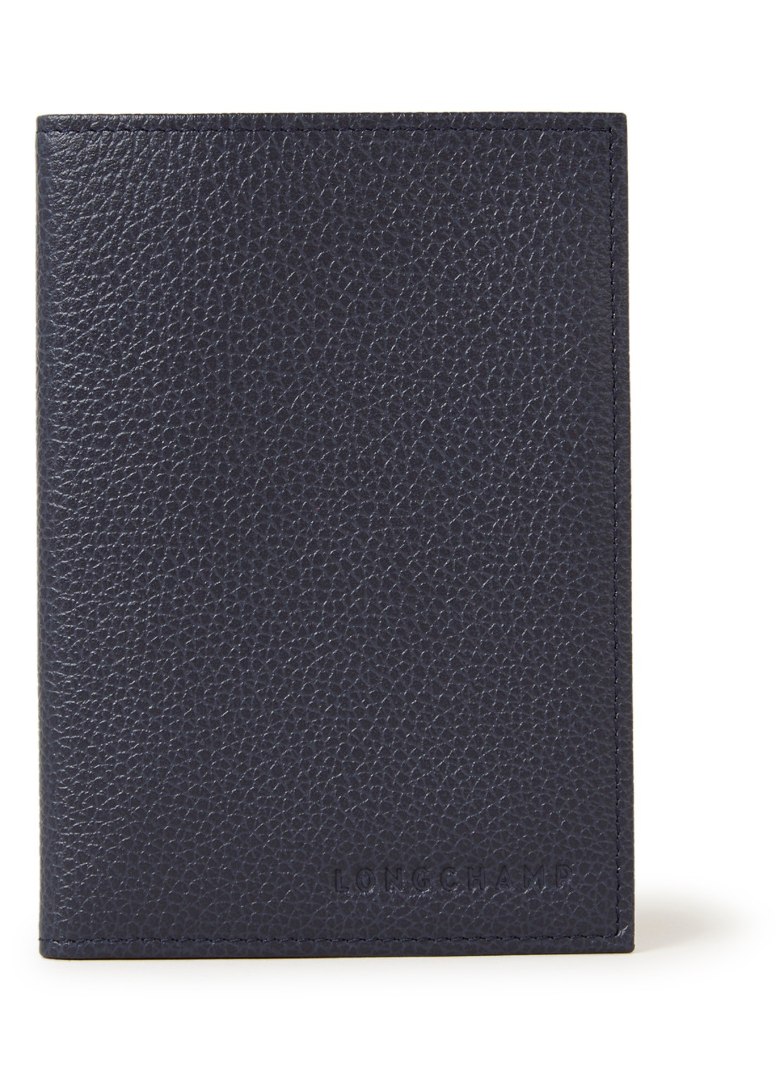Longchamp Paspoortetui van leer - voorkant blauw