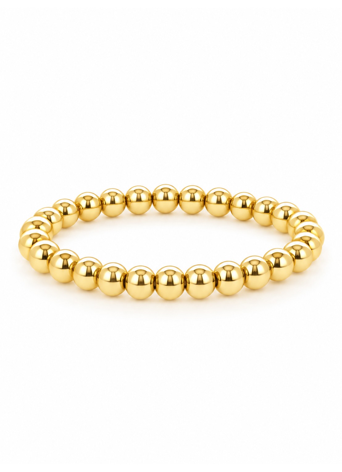 LOTT. gioielli Chuncky Balls armband verguld  - voorkant 2 goud