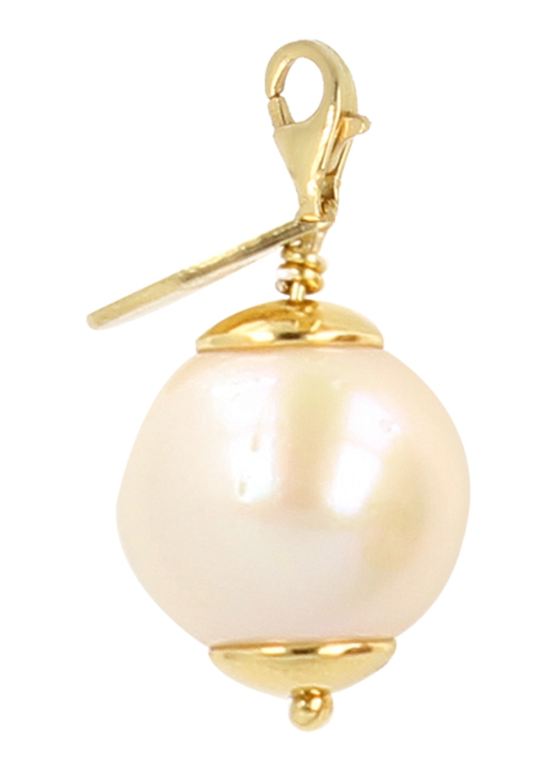 LOTT. gioielli Classic hanger met parel - voorkant goud