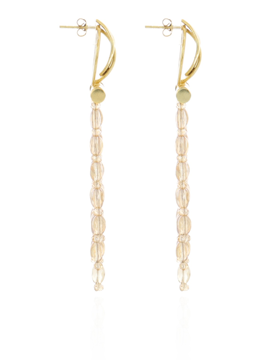 LOTT. gioielli  Fall beaded oorstekers verguld  - detail goud