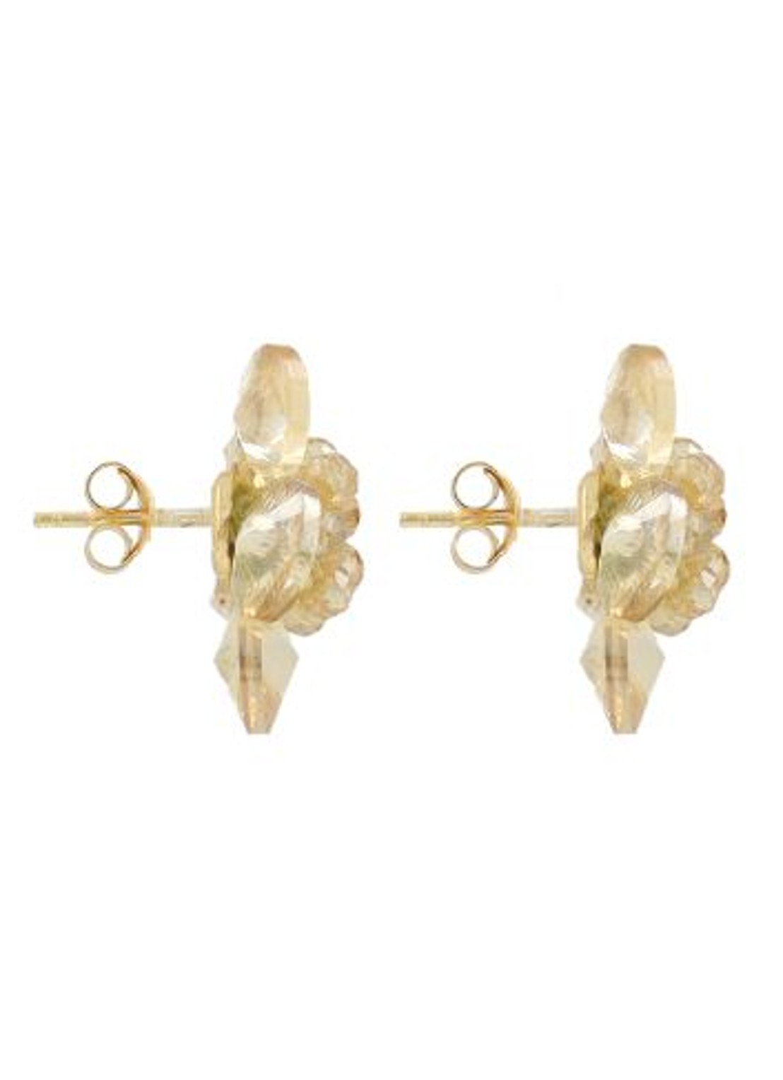 LOTT. gioielli Flower Stud Teuntje oorstekers - detail beige