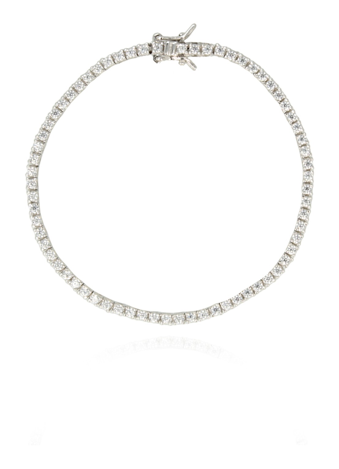 LOTT. gioielli Icon Tennis armband van zilver  - voorkant goud