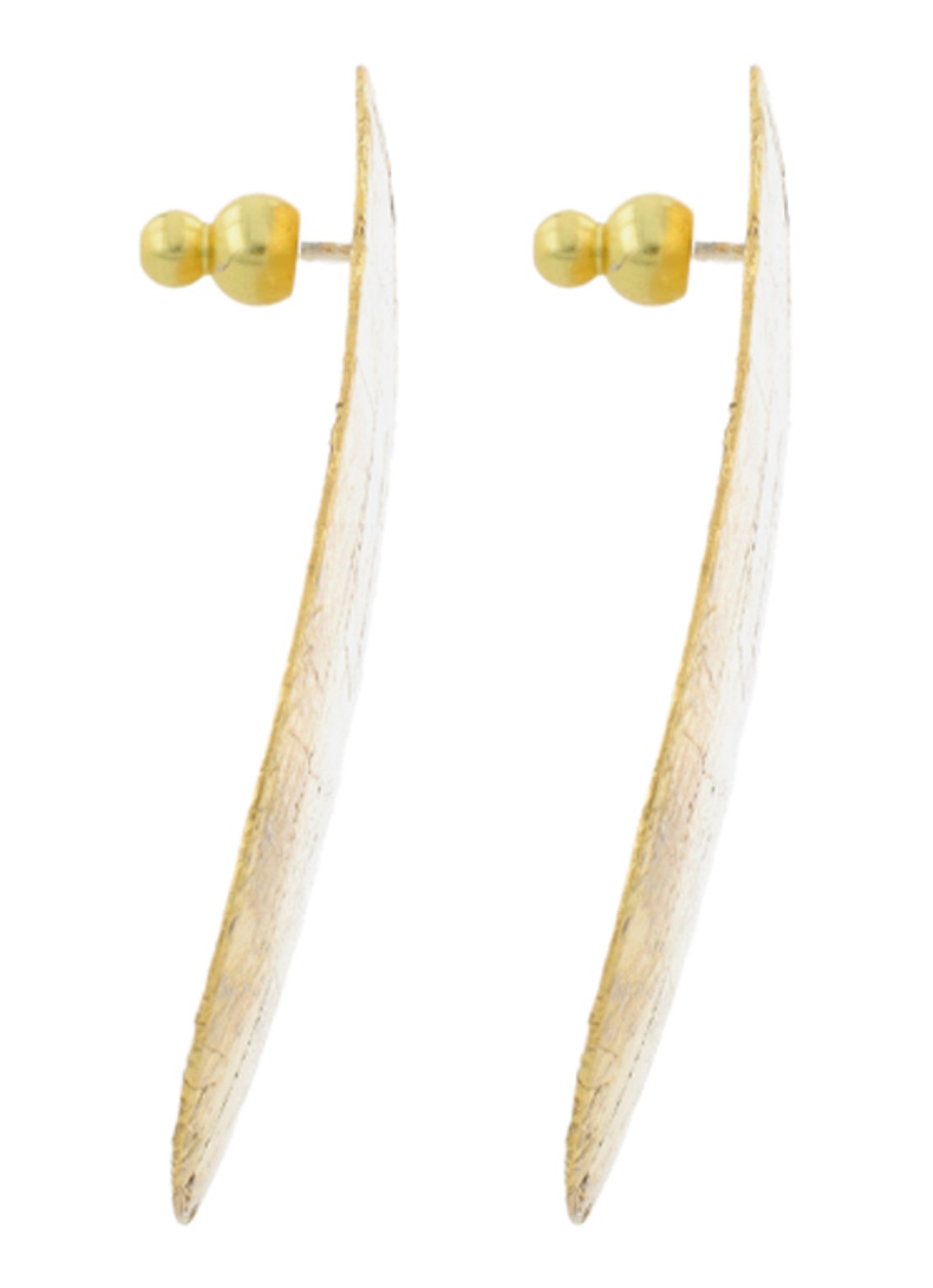 LOTT. gioielli Leaf oorstekers - detail goud