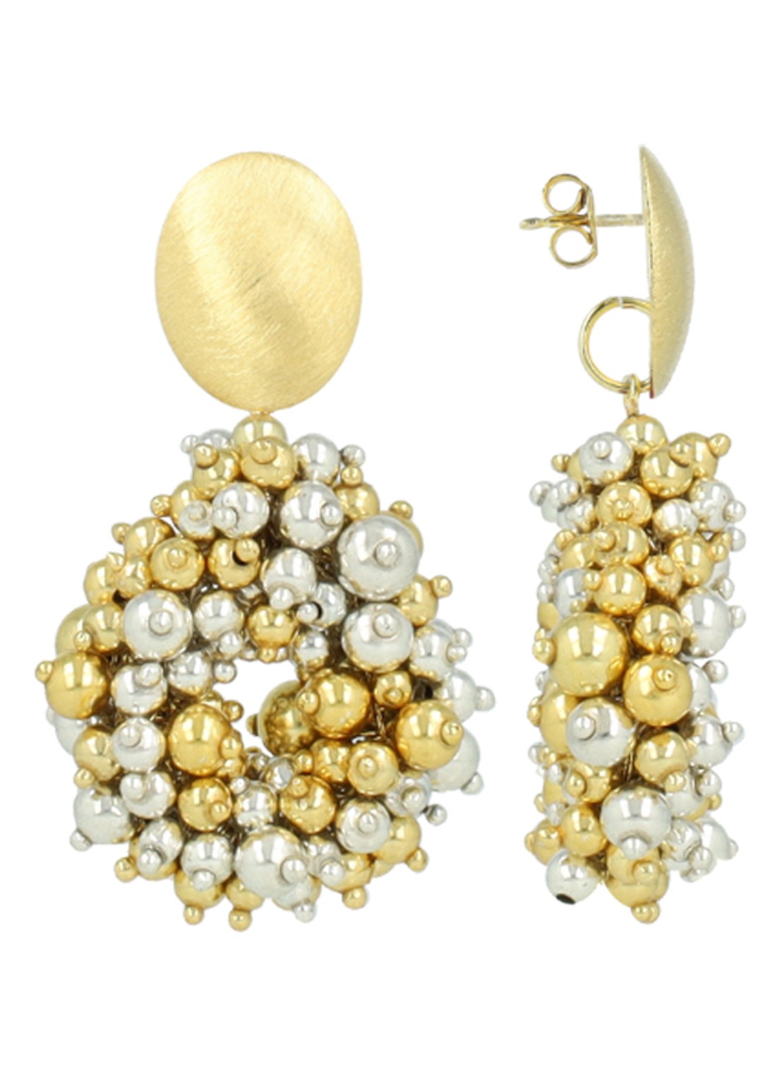 LOTT. gioielli Louise oorstekers verguld  - voorkant multicolor