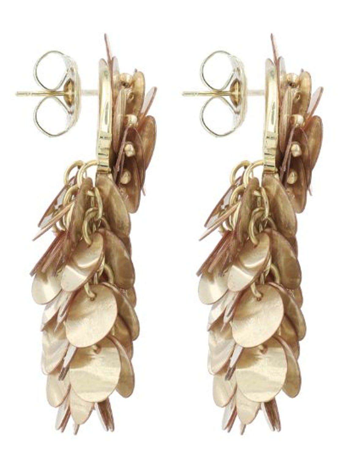 LOTT. gioielli Sequin Shell Look Waterfall Shelly oorstekers - detail 3 beige