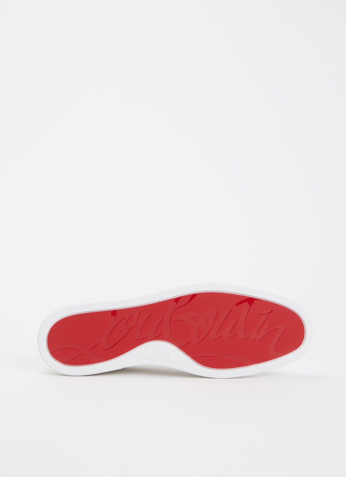 Louboutin Retero sneaker van leer met logo  - detail 5 wit