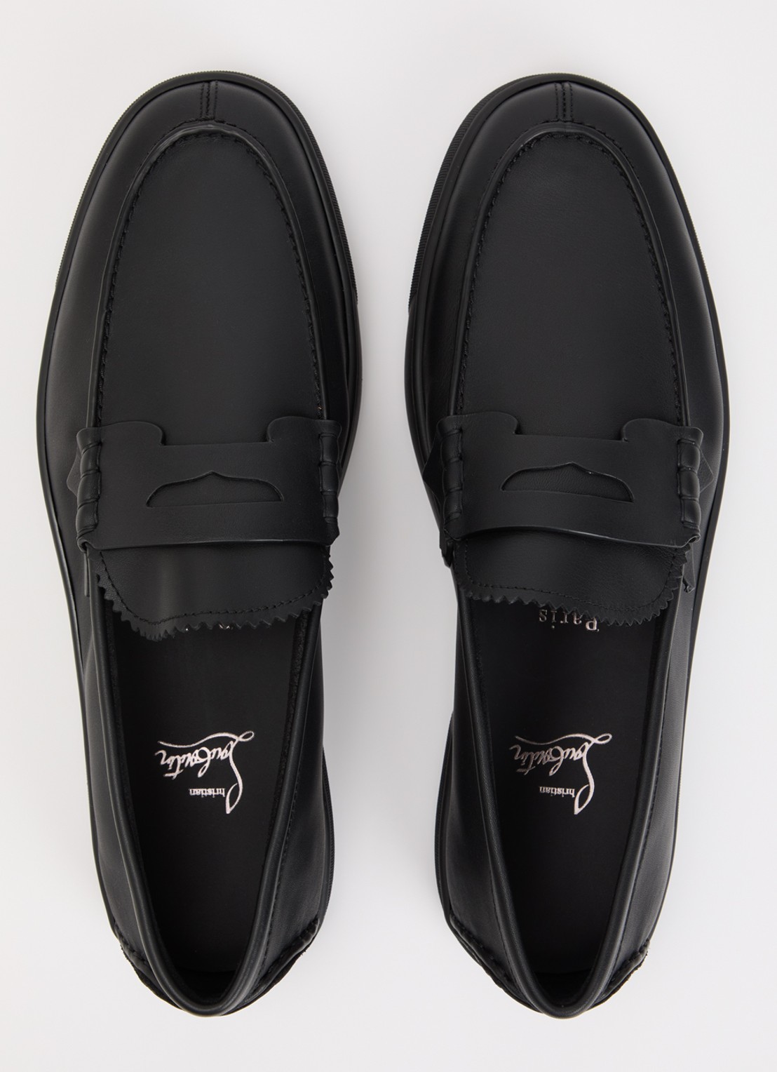 Louboutin The Harold I loafer van kalfsleer - detail 4 zwart