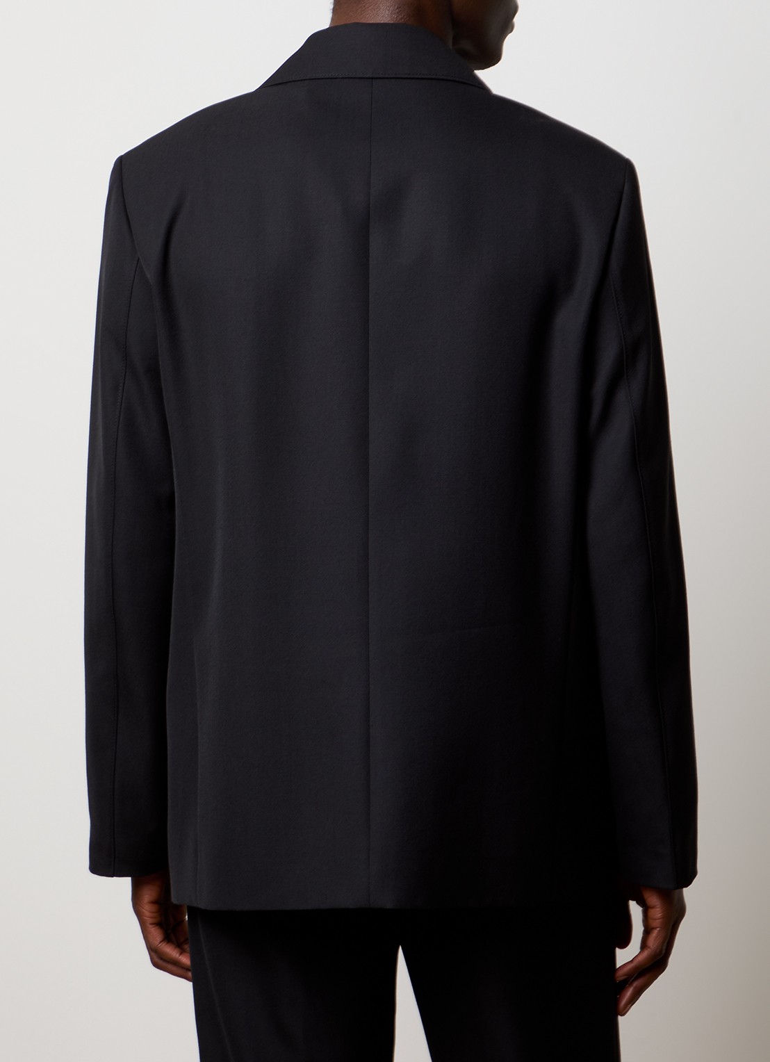 Louis Gabriel Nouchi Oversized colbert in wolblend - achterkant 3 zwart