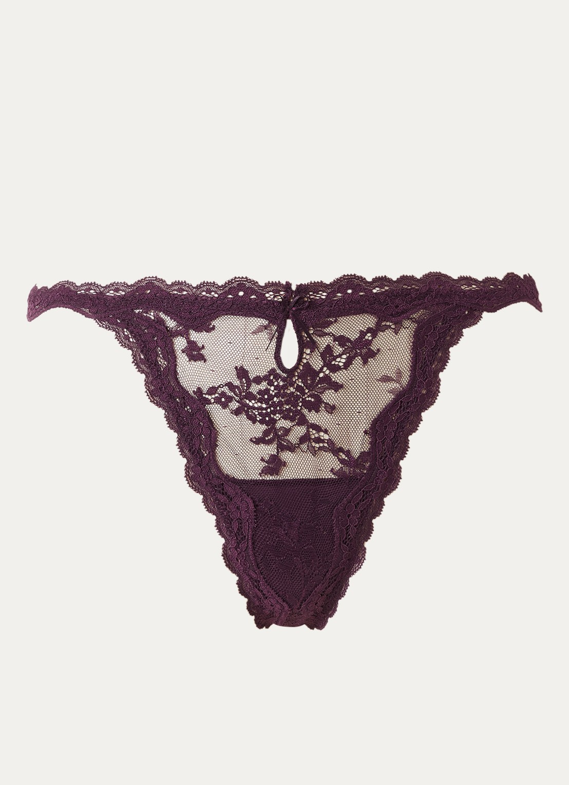 Lounge Adorn string van mesh - voorkant aubergine