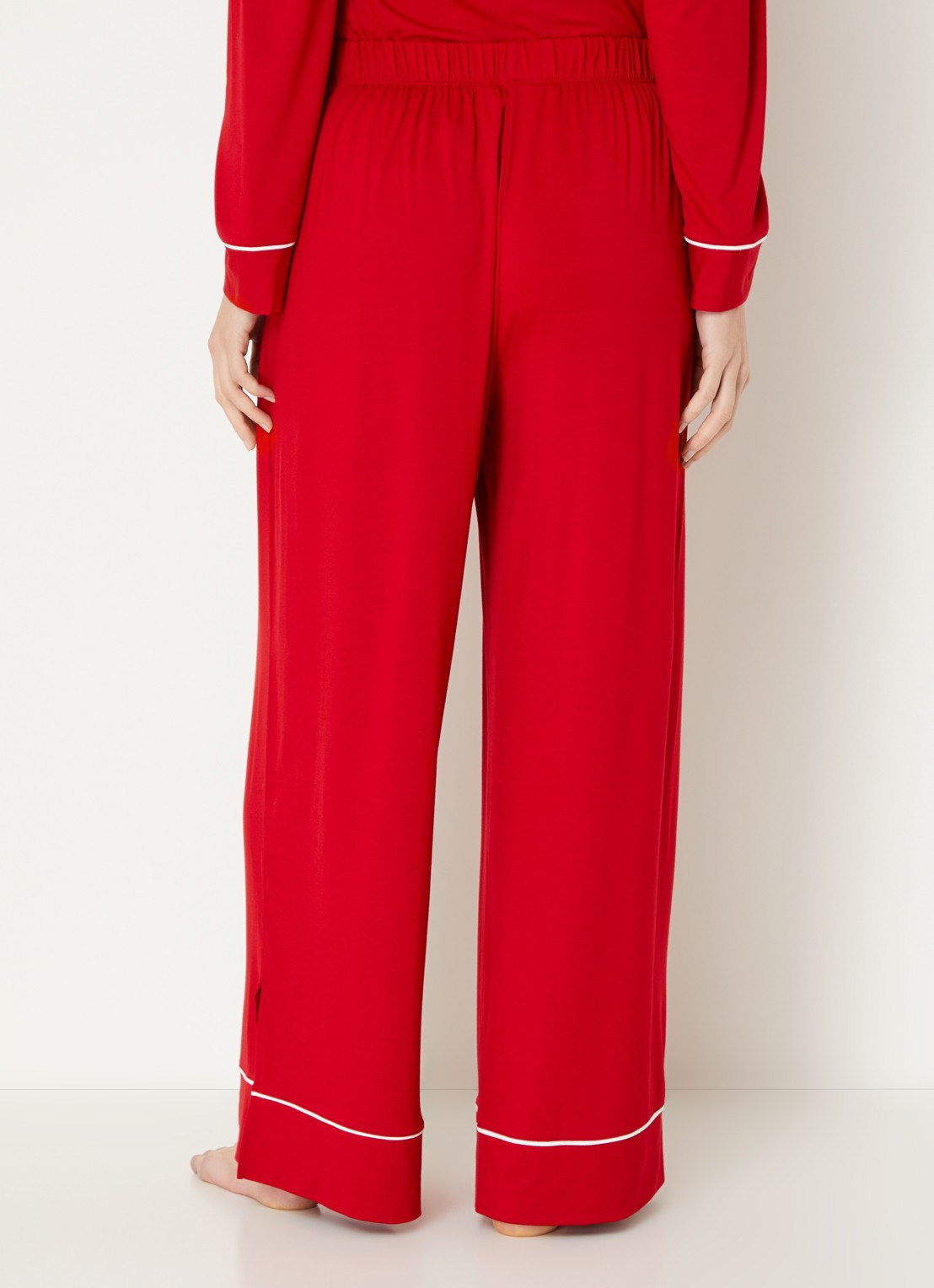 Lounge Alpine Dreams pyjamabroek - achterkant 4 rood
